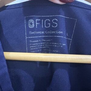 Figs Technical Collection scrub pant and top set in Deep Blue